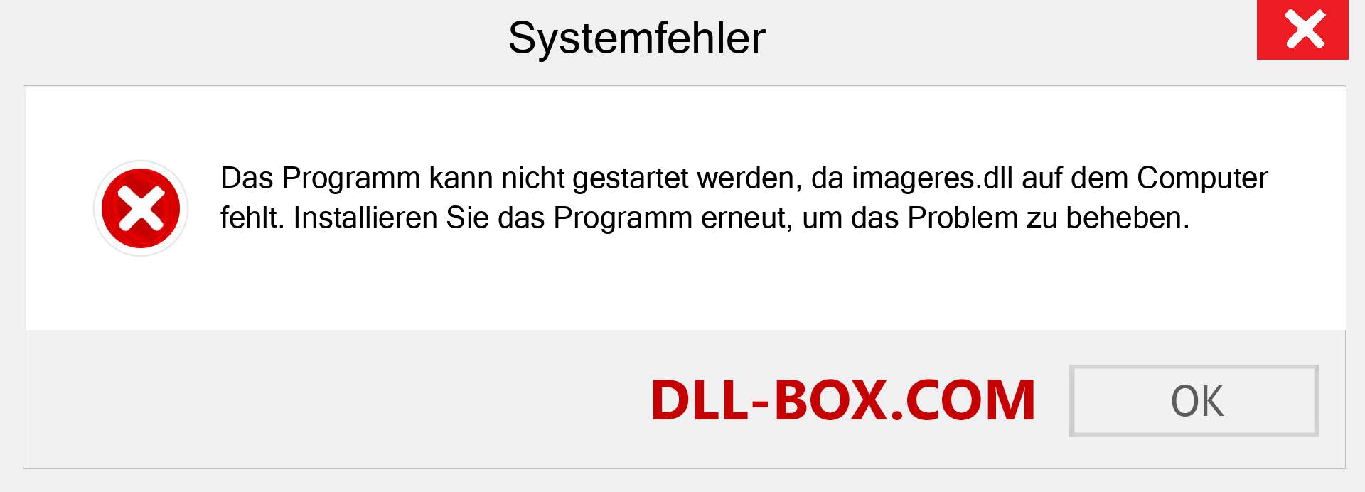 imageres.dll-Datei fehlt?. Download für Windows 7, 8, 10 - Fix imageres dll Missing Error unter Windows, Fotos, Bildern