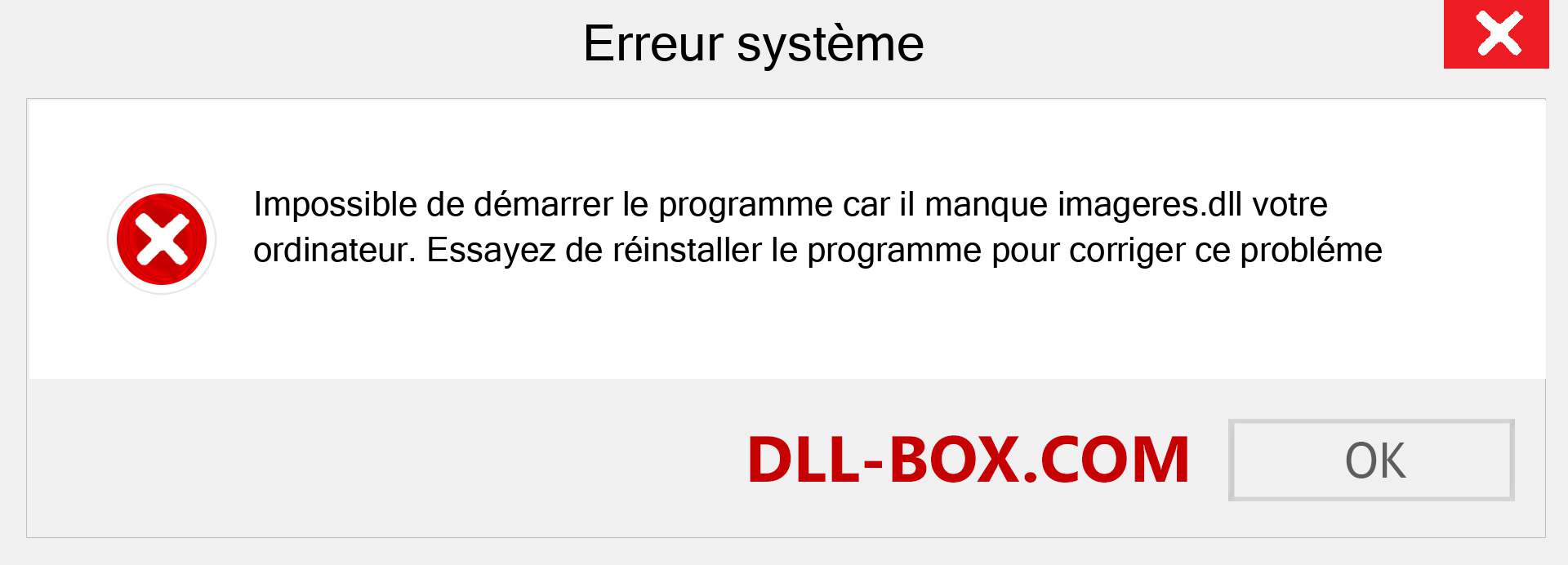 Le fichier imageres.dll est manquant ?. Télécharger pour Windows 7, 8, 10 - Correction de l'erreur manquante imageres dll sur Windows, photos, images